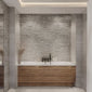 LECICO Mdf Bath Panels - 1800 - Oak - welovecouk