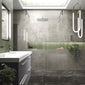 ShowerWorX Freestanding 1200mm Wet Room Screen with Support Bars & Feet - 8mm Glass