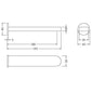 Nuie Binsey  Bath Spout - Chrome - welovecouk