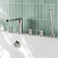 Nuie Binsey  Deck Mounted 5 Tap Hole Bath Shower Mixer - Chrome - welovecouk