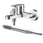 Nuie Binsey Wall Mounted Bath Shower Mixer With Kit - Chrome - welovecouk