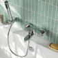 Nuie Binsey Wall Mounted Bath Shower Mixer With Kit - Chrome - welovecouk