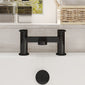 Nuie Binsey Deck Mounted Bath Filler - Matt Black - welovecouk