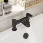 Nuie Binsey Deck Mounted Bath Filler - Matt Black - welovecouk