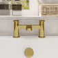 Nuie Binsey Deck Mounted Bath Filler - Brushed Brass - welovecouk