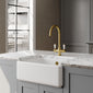 Fireclay White Single Bowl Traditional Thick Walled Butler Sink 795mm x 500mm x 220mm - welovecouk