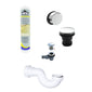 Bath Installation Pack - Chrome - welovecouk