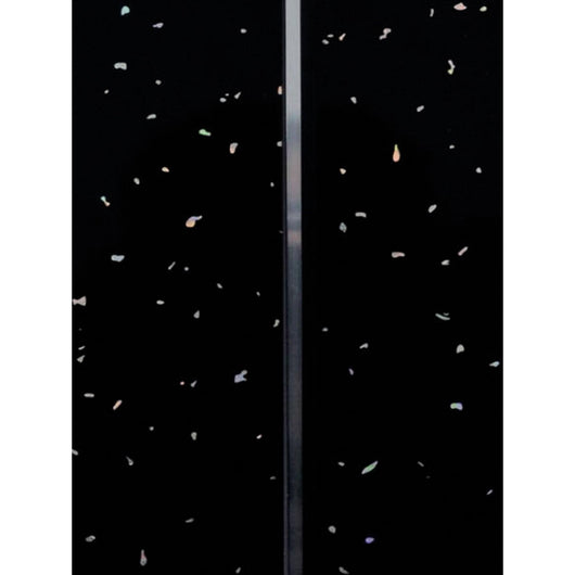  SDG Ceiling Panel 2700 x 250 x 9.5mm (Pack of 5) - Black Sparkle and Chrome - welovecouk