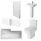 Bliss 1700mm L Shape Shower Bathroom Suite