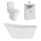 Bliss Freestanding Serenity Slipper Vanity Bath Suites - 1600 x 750