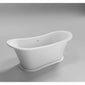 Double Ended Boat Bath by Owen & Oakes - 1700 x 740 - White Gloss