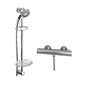 Brantley II Round Thermostatic Shower Valve & Slide Rail Kit - Chrome