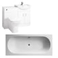 Brava Foundation Straight Double Ended Bath Suites 1700 x 750 with Vanity & WC