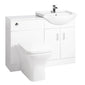 Brava Foundation Straight Double Ended Bath Suites 1800 x 800 with Vanity & WC