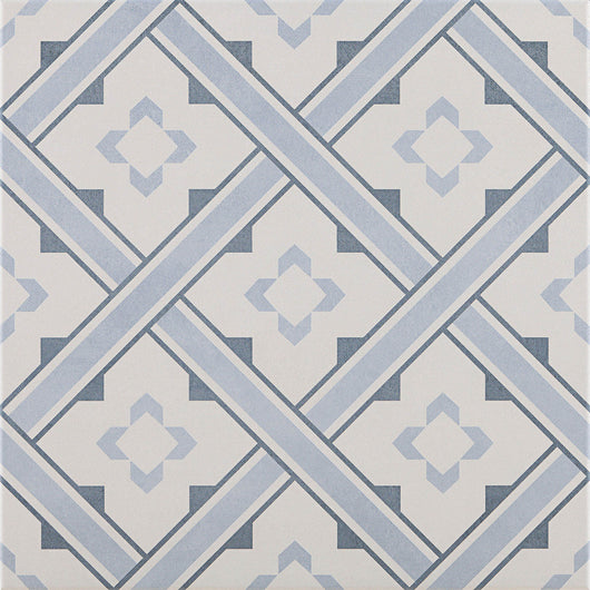  Brent Blue Square Porcelain Tile