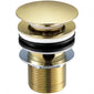 Monty Complete Bathroom Suite with Brushed Brass Taps - 3 Sizes Available