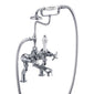 Burlington Anglesey Deck Mounted Bath Shower Mixer with S Adjuster