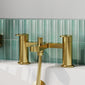 OAKLEY - Brushed Brass Mono Basin Mixer Inc P/B Waste and Bath Shower Mixer Inc Handset