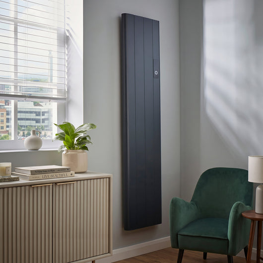  SDG Capri Electric Aluminium Panel Heater 1000W Vertical 1600 x 362mm - Anthracite