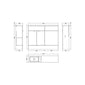 Hudson Reed Fusion 1100mm 2-Door Floor Standing Compact Combination Unit With Straight Basin - Pebble Grey