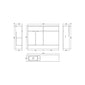Hudson Reed Fusion 1200mm 2-Door Floor standing Compact Combination Unit With Straight Basin - Pebble Grey