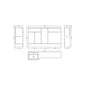 Hudson Reed Fusion 1500mm 3-Door Floor Standing Combination Unit With 600mm WC & L-Shape Polymarble Basin - Pebble Grey