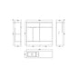Hudson Reed Fusion 1000mm 2-Door Floor Standing Compact Combination Unit With Straight Basin - Pebble Grey