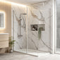 Chrome Enclosure with Stone Shower Tray - Various Sizes Available - welovecouk