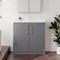 Ryker 800mm Floor Standing 2 Door Vanity & Basin 1 - Satin Grey