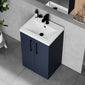 Ryker 500mm Floor Standing 2 Door Vanity & Basin 1 - Midnight Blue