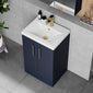 Ryker 500mm Floor Standing 2 Door Vanity & Basin 1 - Midnight Blue