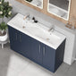 Ryker 1200mm Floor Standing 4 Door Vanity & Double Ceramic Basin - Midnight Blue