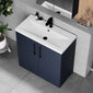 Ryker 800mm Floor Standing 2 Door Vanity & Basin 1 - Midnight Blue