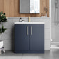 Ryker 800mm Floor Standing 2 Door Vanity & Basin 1 - Midnight Blue