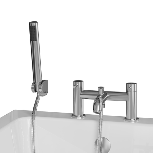  ARLO - Chrome Bath Shower Mixer Tap Inc Handset