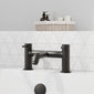 ARLO - Black Mono Basin Mixer Inc P/B Waste and Bath Filler