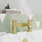 ARLO - Brushed Brass Mono Basin Mixer Inc P/B Waste and Bath Filler