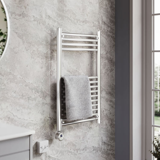  SDG Electric Straight Thermostatic Towel Rail 500 x 800mm  - 150W