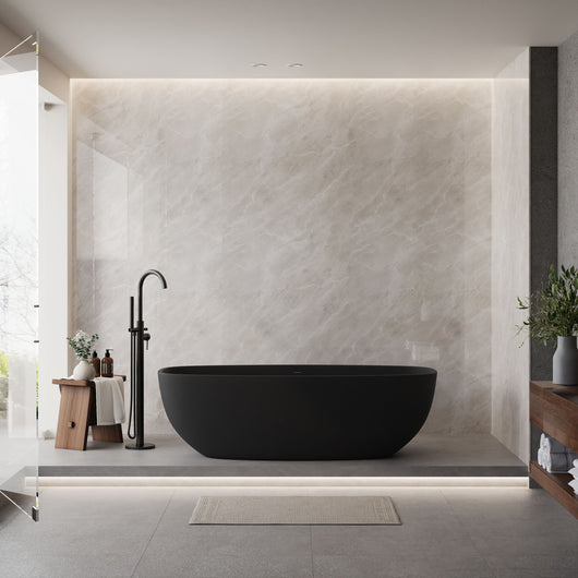  SDG Waterproof PVC Wall Panel 2400 x 1000 x 10mm - Grey Marble (Gloss)