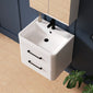 Pride 600mm Wall Hung Cabinet & Polymarble Basin - Gloss White