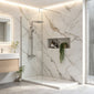 Chrome Enclosure with Stone Shower Tray - Various Sizes Available - welovecouk