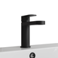 Brayden - Black Mono Basin Mixer Tap Inc P/B Waste - welovecouk