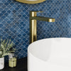  Brayden - Brushed Brass Tall Mono Basin Mixer Tap - welovecouk
