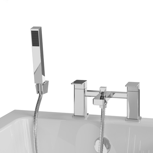  RYKER - Chrome Bath Shower Mixer Tap Inc Handset