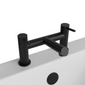 Monty Complete Bathroom Suite with Black Taps - 3 Sizes Available