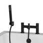 Brantley - Black Bath Shower Mixer Tap Inc Handset - welovecouk