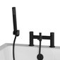 Monty Complete Bathroom Suite with Black Taps - 3 Sizes Available