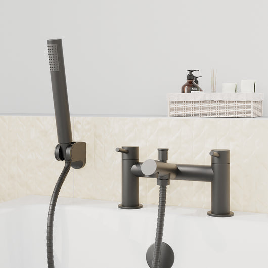  Brantley - Black Bath Shower Mixer Tap Inc Handset