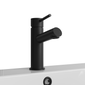 Brantley - Black Mono Basin Mixer Tap Inc P/B Waste - welovecouk