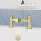 Brantley - Brushed Brass Mono Basin Mixer Inc P/B Waste and Bath Filler